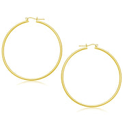Bids.com 14k Yellow Gold Polished Hoop Earrings (55 mm) Earrings