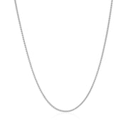 Bids.com 14k White Gold Round Wheat Chain 1.0mm Necklaces