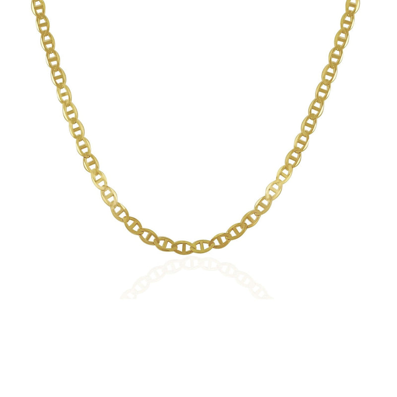 Bids.com 3.2mm 14k Yellow Gold Mariner Link Chain Necklaces