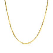 Bids.com 14k Yellow Gold Classic Box Chain 1.1mm Necklaces
