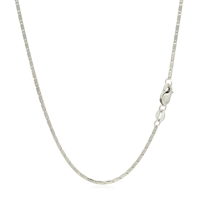 Bids.com 14k White Gold Lumina Pendant Chain 1.0mm Necklaces