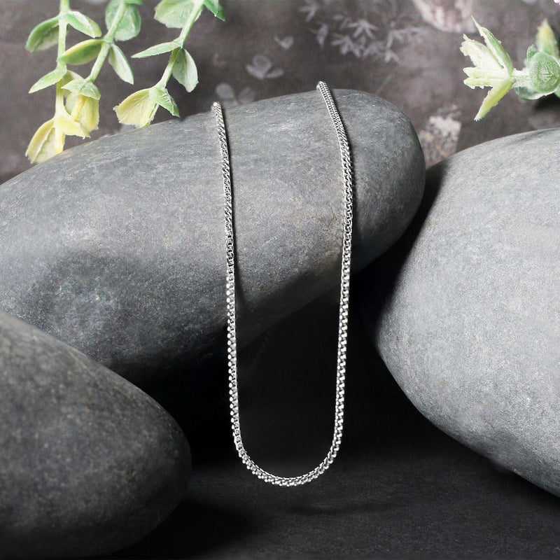 Bids.com 14k White Gold Franco Chain 1.2mm Necklaces