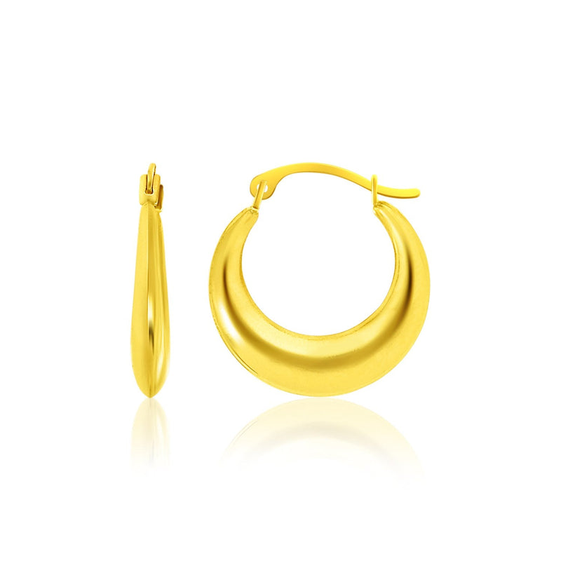Bids.com 14k Yellow Gold Graduated Round Shape Hoop Earrings Earrings
