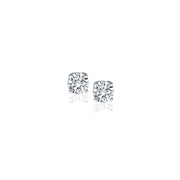 Bids.com 14k White Gold Diamond Four Prong Stud Earrings (1/4 cttw) Earrings