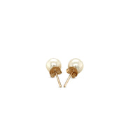 Bids.com 14k Yellow Gold Freshwater Cultured White Pearl Stud Earrings (6.0 mm) Earrings