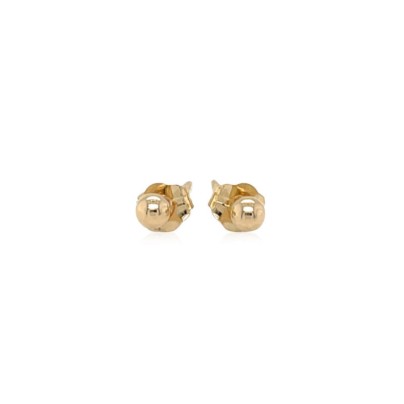 Bids.com 14k Yellow Gold Polished Round Stud Earrings Earrings
