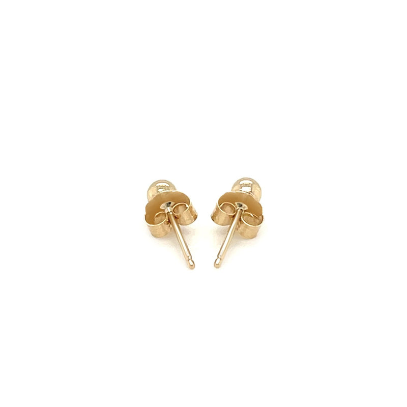 Bids.com 14k Yellow Gold Polished Round Stud Earrings Earrings