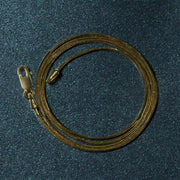 Bids.com 14k Yellow Gold Round Snake Chain 0.9mm Necklaces