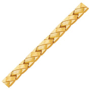 Bids.com 14k Yellow Gold Fancy Basket Weave Line Bracelet Bracelets