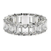 Bids.com Emerald Cut Lab Grown Diamond Eternity Ring in 14k White Gold (8 cttw FG/VS2) Rings