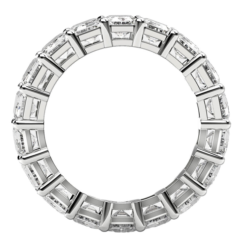 Bids.com Emerald Cut Lab Grown Diamond Eternity Ring in 14k White Gold (8 cttw FG/VS2) Rings