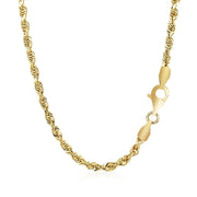 Bids.com 2.75mm 14k Yellow Gold Solid Diamond Cut Rope Chain Necklaces
