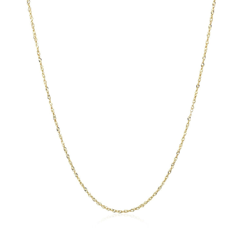 Bids.com 14k Yellow Gold Singapore Chain 0.8mm Necklaces
