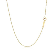 Bids.com 14k Yellow Gold Singapore Chain 0.8mm Necklaces