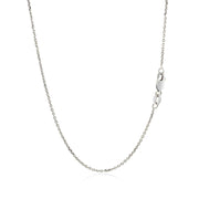 Bids.com 10k White Gold Cable Chain 1.1mm Necklaces
