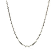 Bids.com 14k White Gold Round Box Chain 1.7mm Necklaces