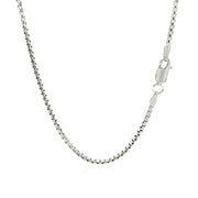 Bids.com 14k White Gold Round Box Chain 1.7mm Necklaces