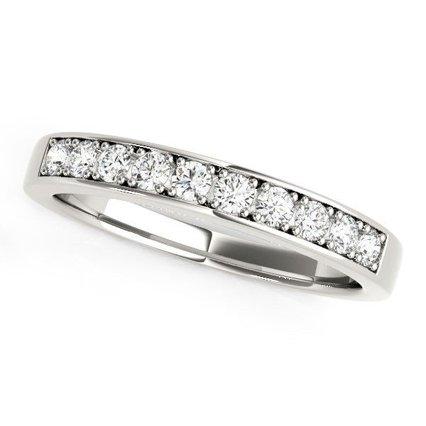 Bids.com 14k White Gold Classic Diamond Wedding Band (1/4 cttw) Rings