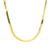 Bids.com 3.0mm 14k Yellow Gold Super Flex Herringbone Chain Necklaces