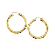 Bids.com 14k Yellow Gold Polished Hoop Earrings (40 mm) Earrings