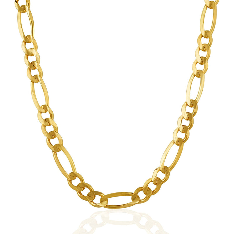 Bids.com 7.0mm 14k Yellow Gold Solid Figaro Chain Necklaces