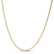 Bids.com 14k Yellow Gold Round Pave Franco Chain (2.30 mm) Necklaces