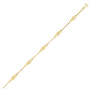 Bids.com 14k Yellow Gold Infinity Ankle Bracelet Bracelets