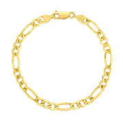 Bids.com 10k Yellow Gold Solid Figaro Bracelet (4.50 mm) Bracelets
