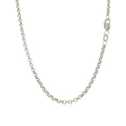Bids.com 2.3mm 14k White Gold Rolo Chain Necklaces