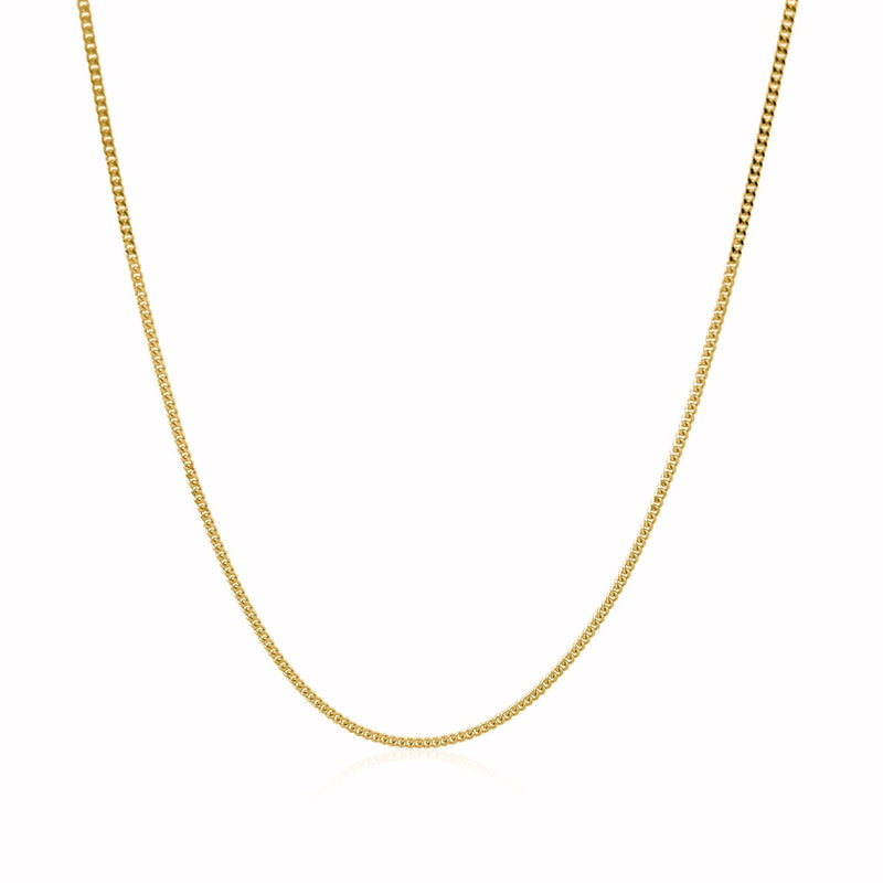 Bids.com 14k Yellow Gold Gourette Chain 1.0mm Necklaces