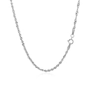 Bids.com 14k White Gold Singapore Chain 1.7mm Necklaces