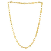 Bids.com 14k Yellow Gold Oval Domed Paperclip Chain Necklace (5.30 mm) Necklaces