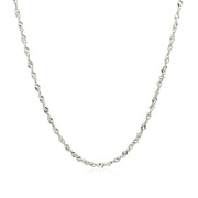 Bids.com 14k White Gold Singapore Chain 1.5mm Necklaces