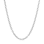 Bids.com 2.5mm 14k White Gold Pendant Chain with Textured Links Necklaces