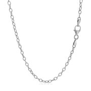 Bids.com 2.5mm 14k White Gold Pendant Chain with Textured Links Necklaces