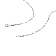 Bids.com 2.5mm 14k White Gold Pendant Chain with Textured Links Necklaces
