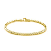 Bids.com Fancy Weave Bangle in 14k Yellow Gold (3.0mm) Bracelets
