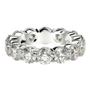 Bids.com Round Cut Lab Grown Diamond Eternity Ring in 14k White Gold (6 cttw FG/VS2) Rings
