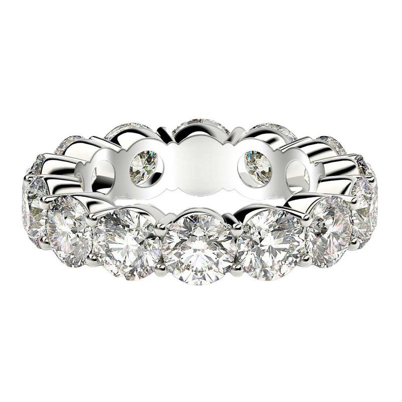 Bids.com Round Cut Lab Grown Diamond Eternity Ring in 14k White Gold (6 cttw FG/VS2) Rings