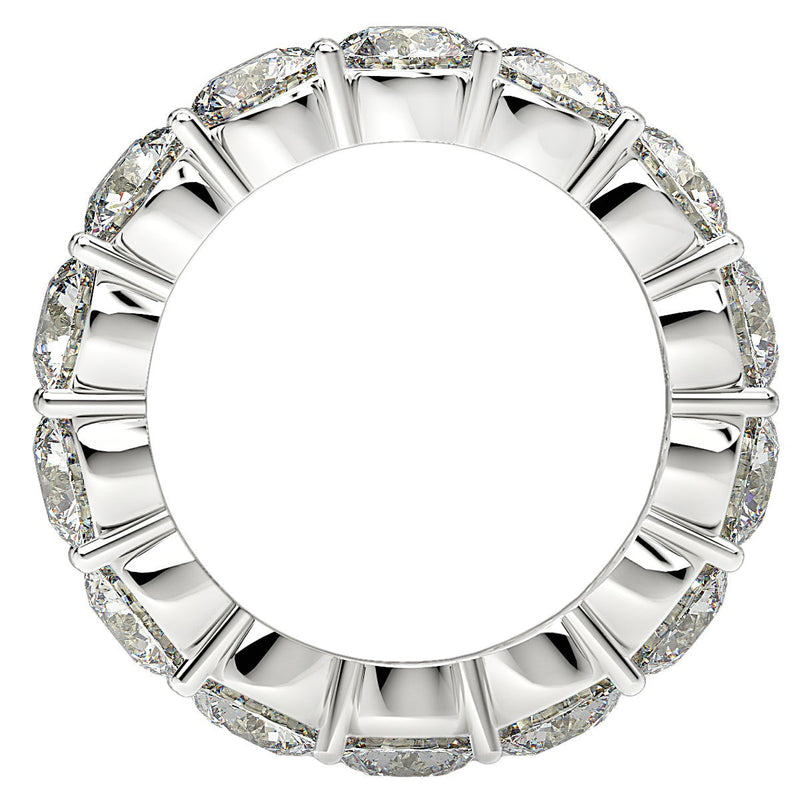 Bids.com Round Cut Lab Grown Diamond Eternity Ring in 14k White Gold (6 cttw FG/VS2) Rings