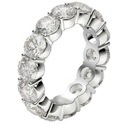 Bids.com Round Cut Lab Grown Diamond Eternity Ring in 14k White Gold (6 cttw FG/VS2) Rings