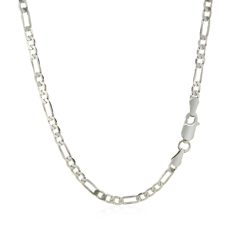 Bids.com 3.0mm 14k White Gold Solid Figaro Chain Necklaces