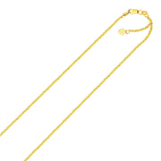 Bids.com 10k Yellow Gold Adjustable Sparkle Chain 1.5mm Necklaces