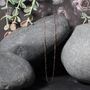 Bids.com 14k Rose Gold Classic Box Chain 0.6mm Necklaces