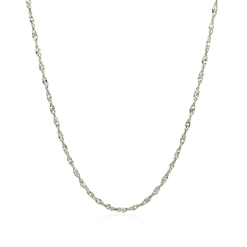 Bids.com Sterling Silver 1.6mm Singapore Style Chain Necklaces