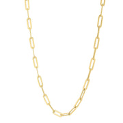 Bids.com 14k Yellow Gold Long Domed Paperclip Chain Necklace (4.80 mm) Necklaces