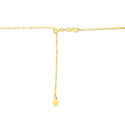 Bids.com 14k Yellow Gold Adjustable Sparkle Chain 1.5mm Necklaces