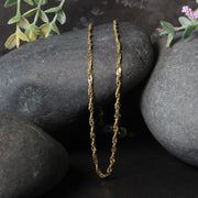 Bids.com 2.1mm 14k Yellow Gold Singapore Chain Necklaces