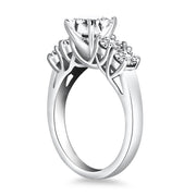 Bids.com 14k White Gold Five Stone Diamond Trellis Engagement Ring Rings