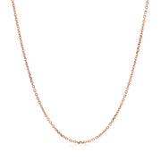 Bids.com 14k Rose Gold Diamond Cut Cable Link Chain 1.1mm Necklaces